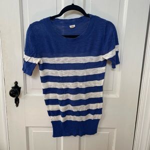 J Crew Factory Short Sleeve Striped Shirt Size Extra Small